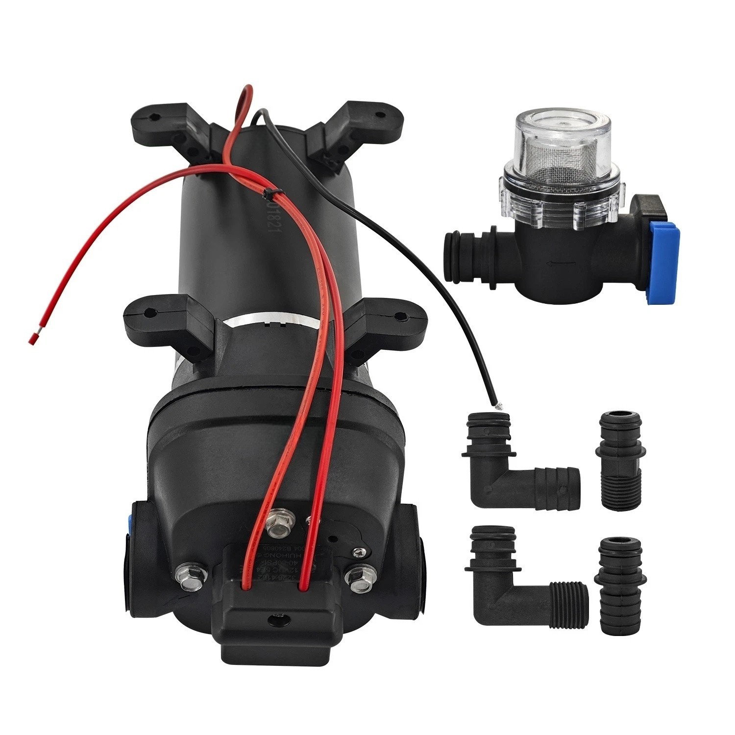 04325143A DC 12V Heavy Duty Deck Wash Pump 40 PSI 4.5 GPM For Flojet