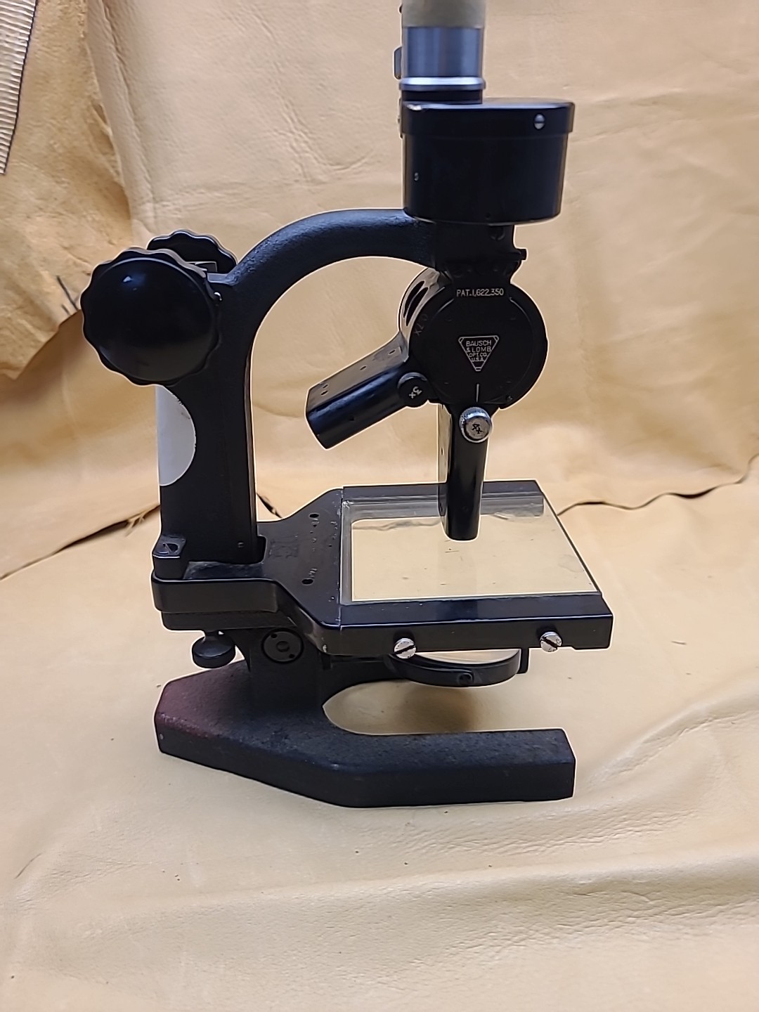 Antique Bausch & Lomb Metallurgical Microscope w/ Illuminator Scientific Lab