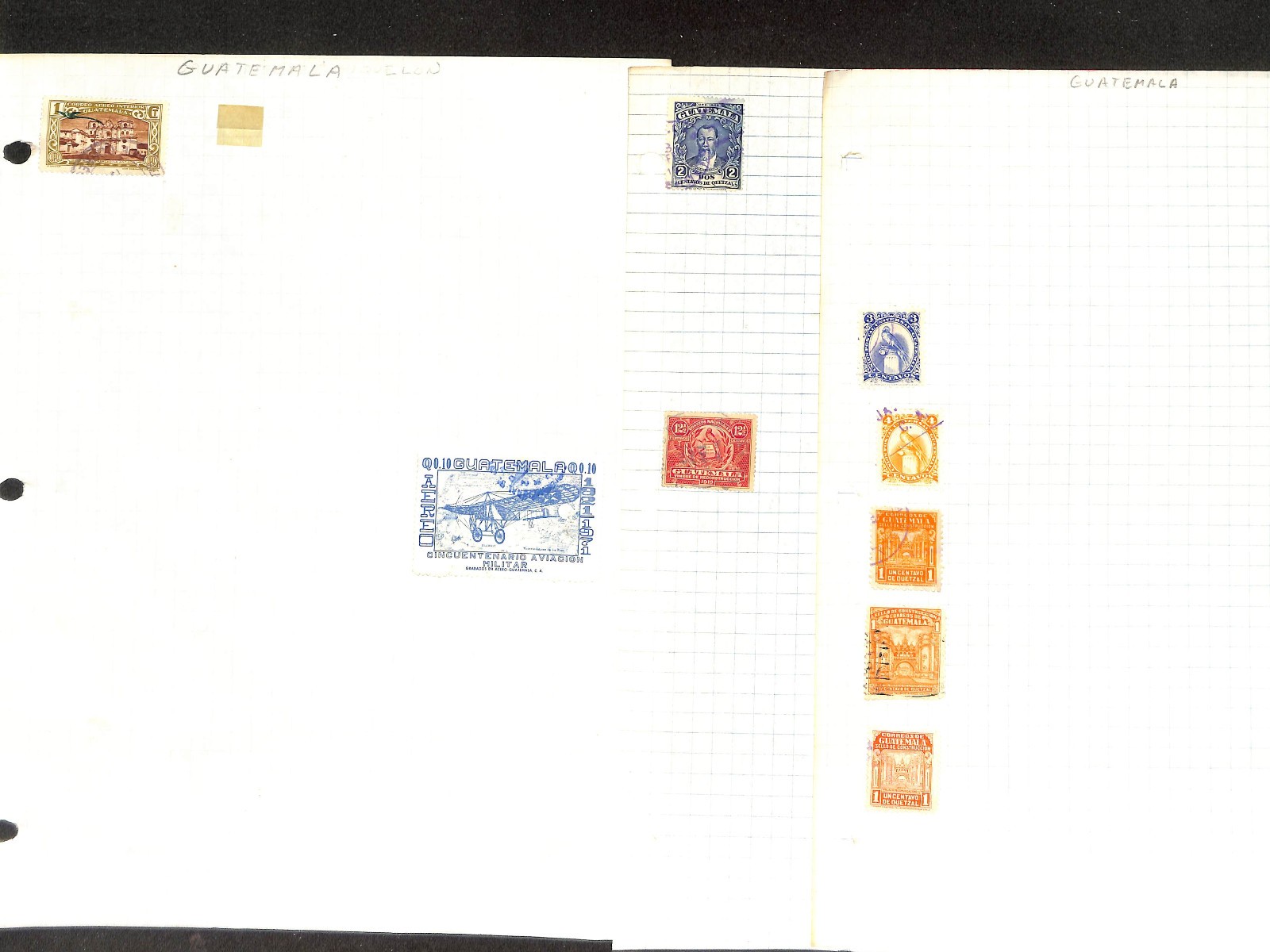 Guatemala Stamp Collection on 40 Minkus Pages, 1871-1991 (BJ)