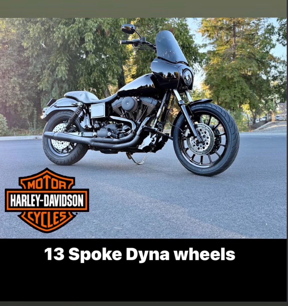 Harley Dyna Mag Wheels 16 rear19 Front 2000 to 2017 Includes 25 mm & 1"'bearings