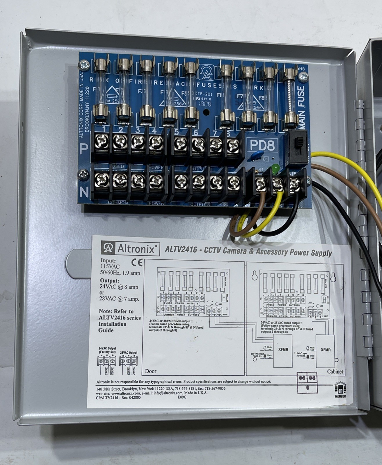 Altronix Corp. ALTV2416 CCTV Camera & Accessory Power Supply