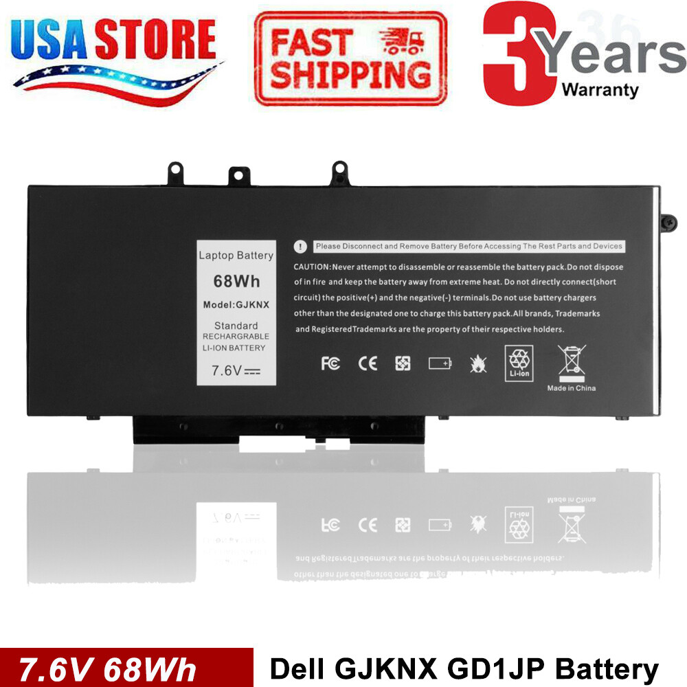 GJKNX Laptop Battery For Dell Latitude 5480 5580 5280 5490 5491 5580 5590 5591
