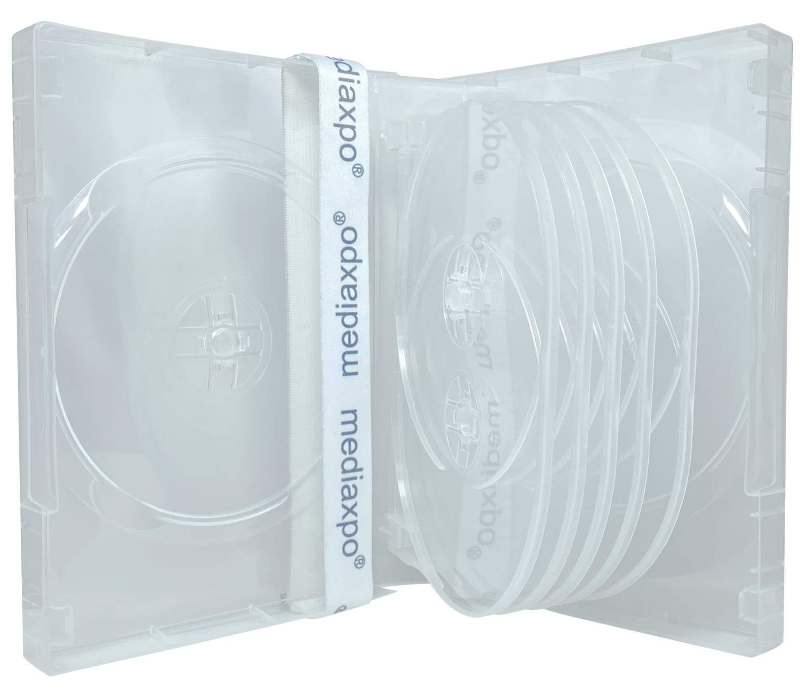 Clear 12 Disc DVD Cases Lot