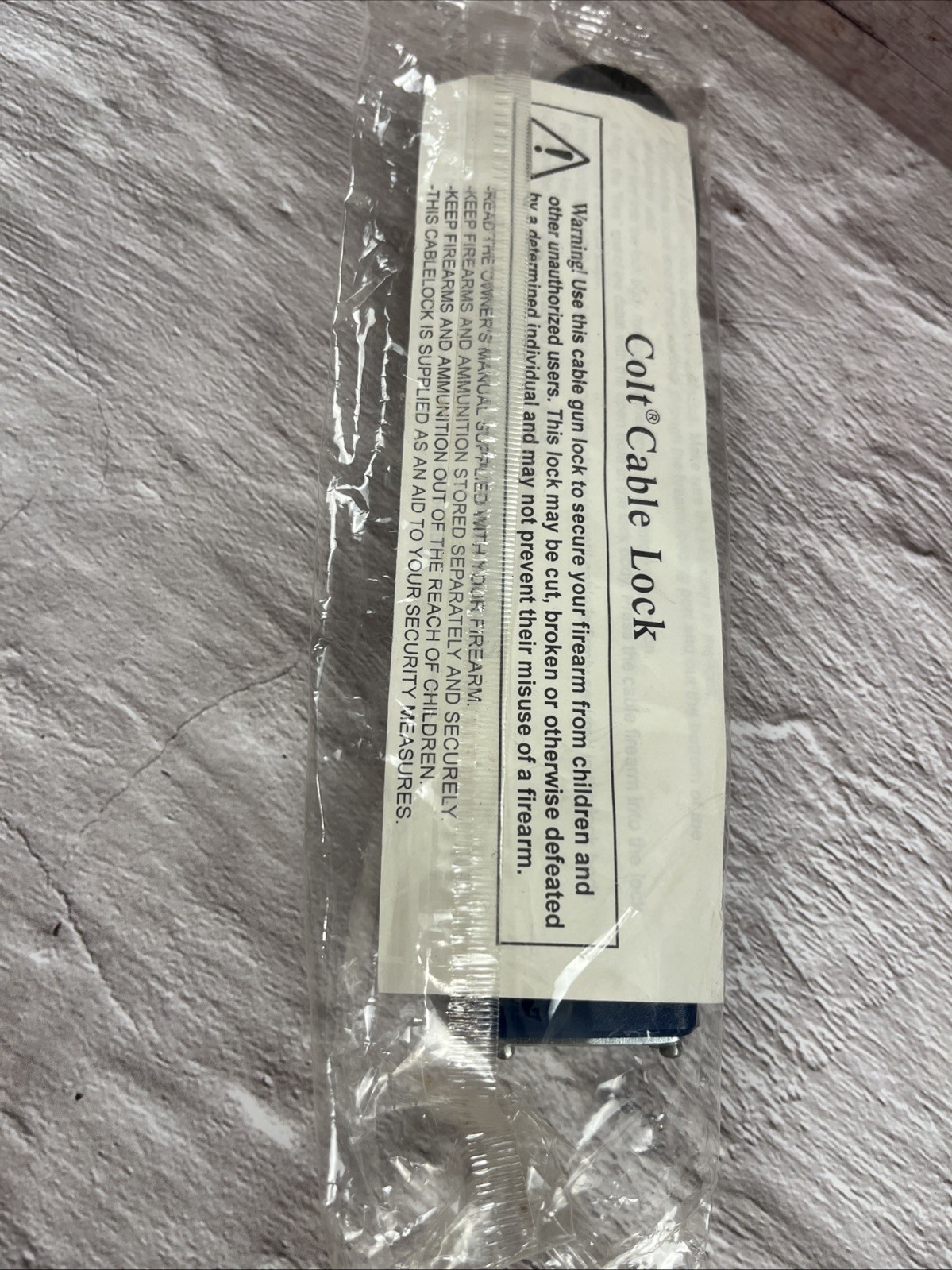 COLT Factory Cable Lock Pistol Lock with 2 Keys New In Package