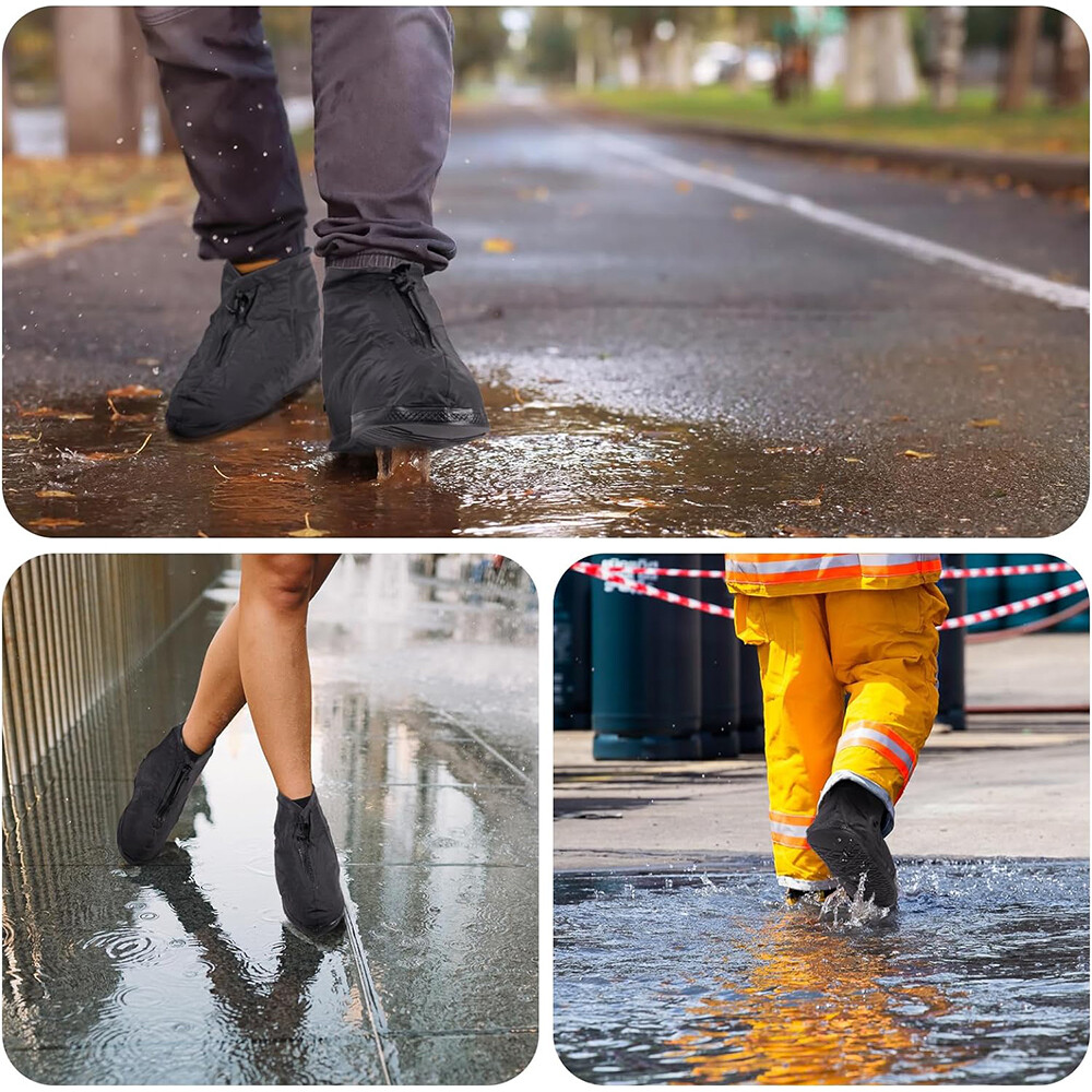 Anti-slip Rubber Shoe Covers Reusable Rain Snow Boot Waterproof Shoes Protector