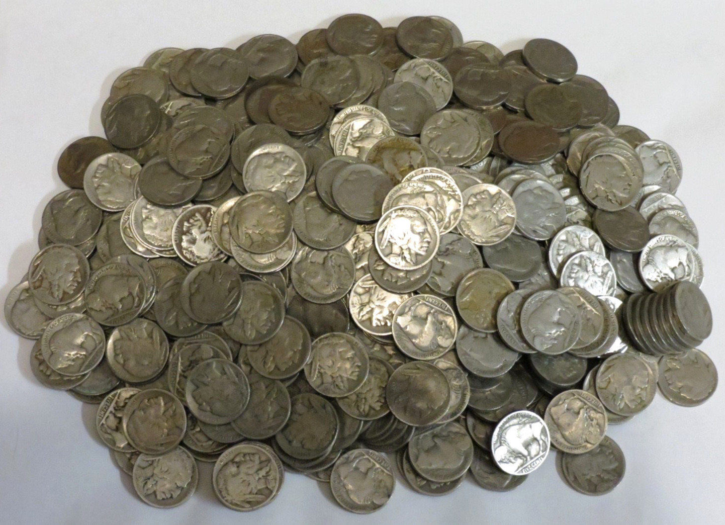 500 Buffalo Nickels Bulk Lot P Mint Only Part Date to Strong Part Date 5c Coins