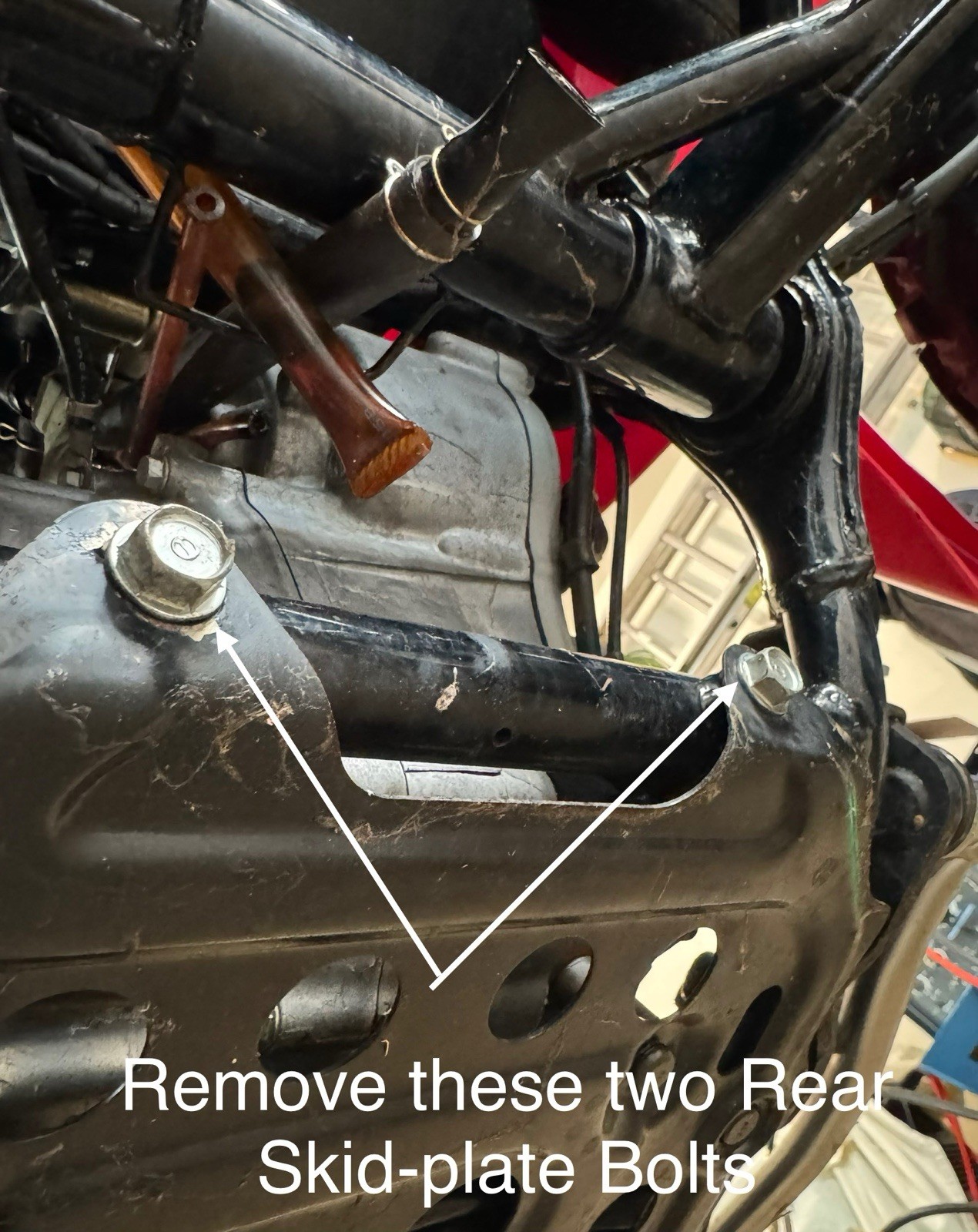 HONDA BIG RED 250 250ES HEEL GUARD FOOT REST 85-88 HONDA BIG RED