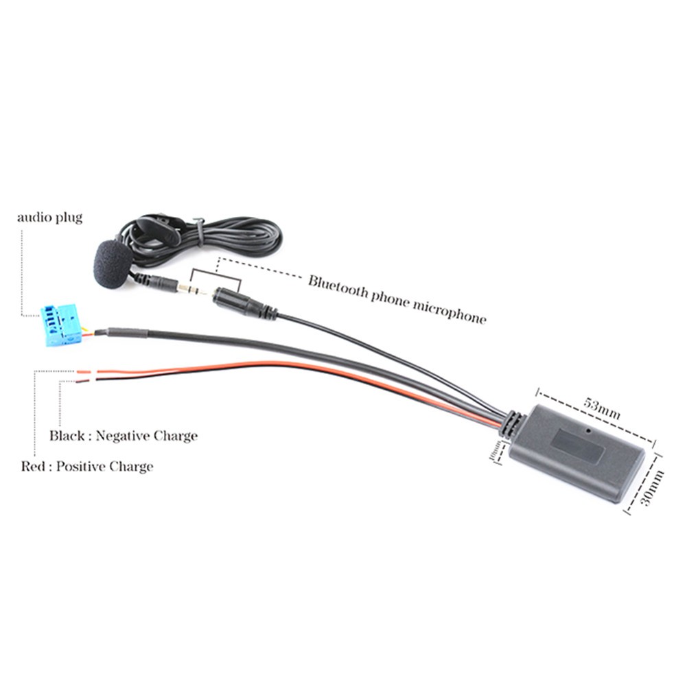 Car Bluetooth AUX Cable CD Player Audio Adapter for Kenwood 13-pin CD Stereo D