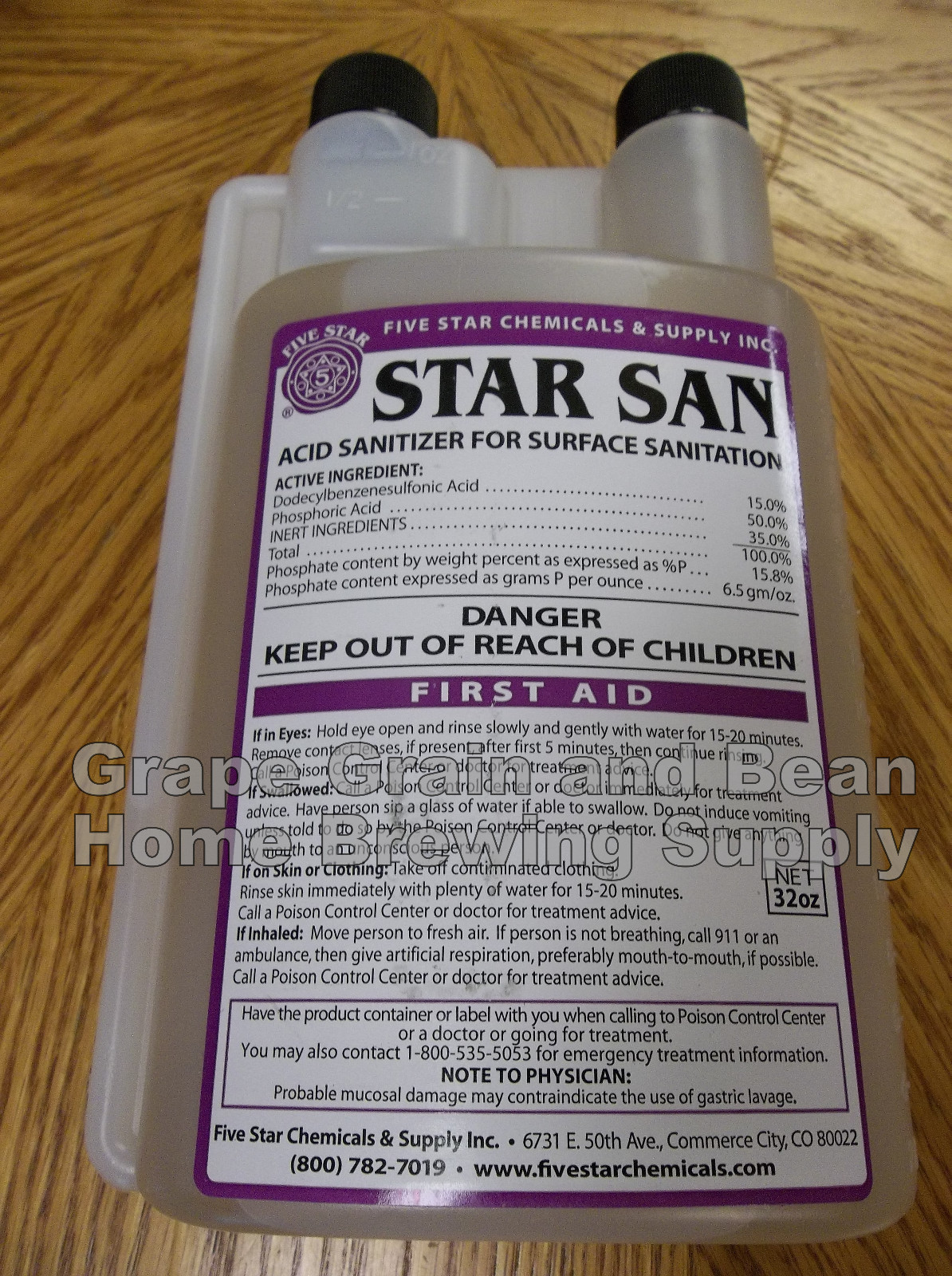 32oz. Star San Sanitizer, Beer Sanitizer, Wine Sanitizer, Star San