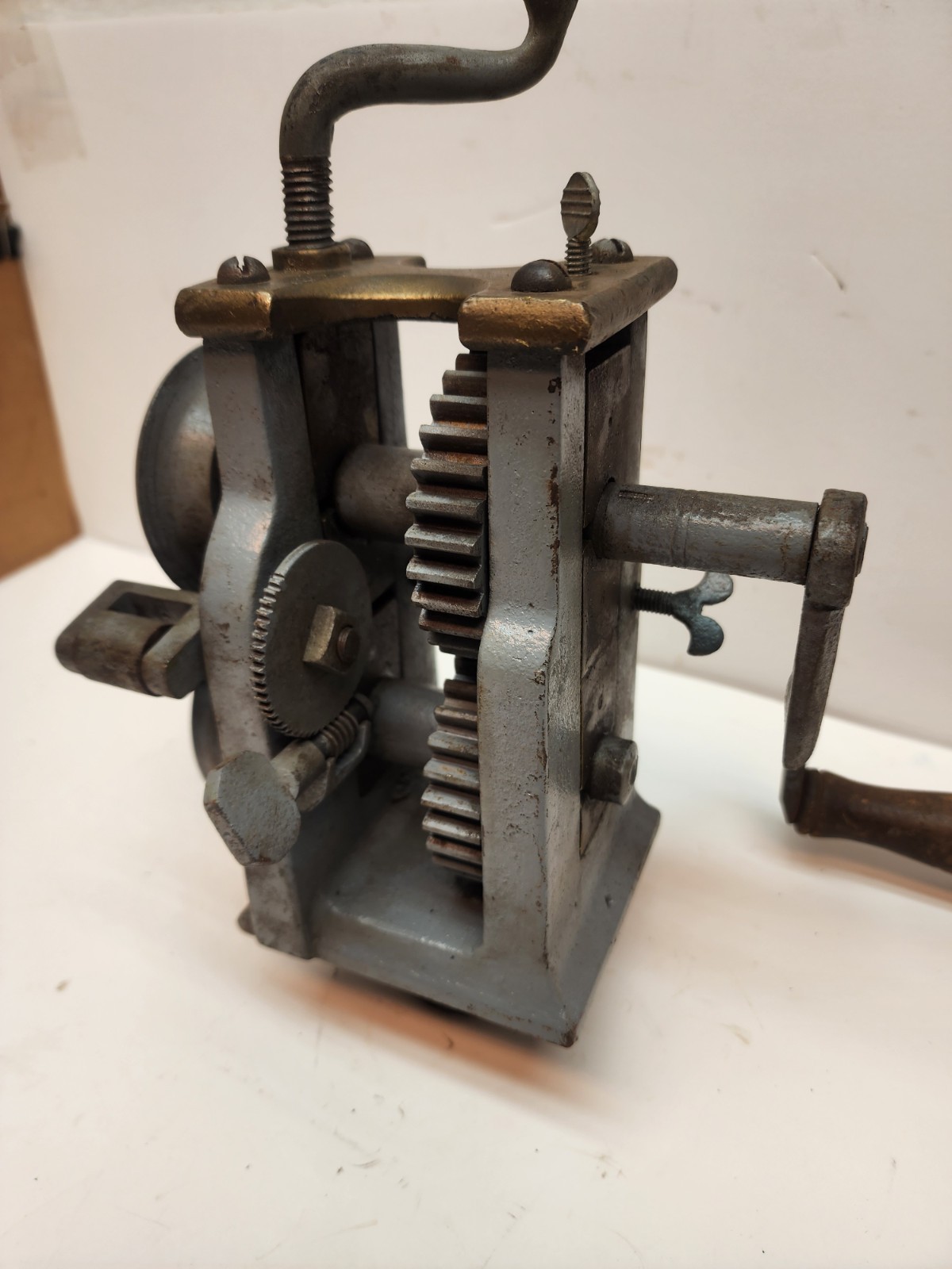 Roys & Wilcox Brass Top #6 turning Machine Sheet Metal Bead Roller Crimper Bead