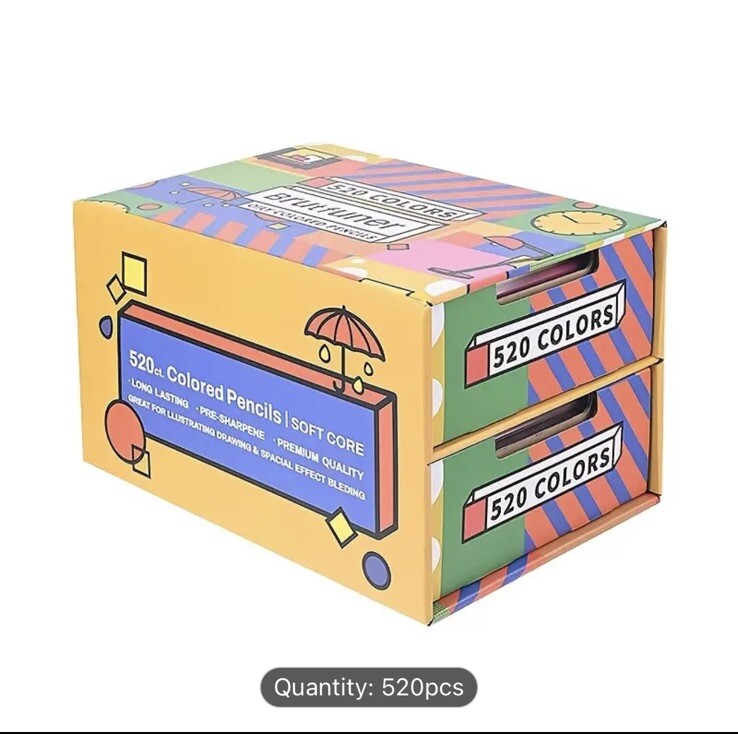 520 Brutfuner Oil-based Colored Pencils NEW Shipping Included