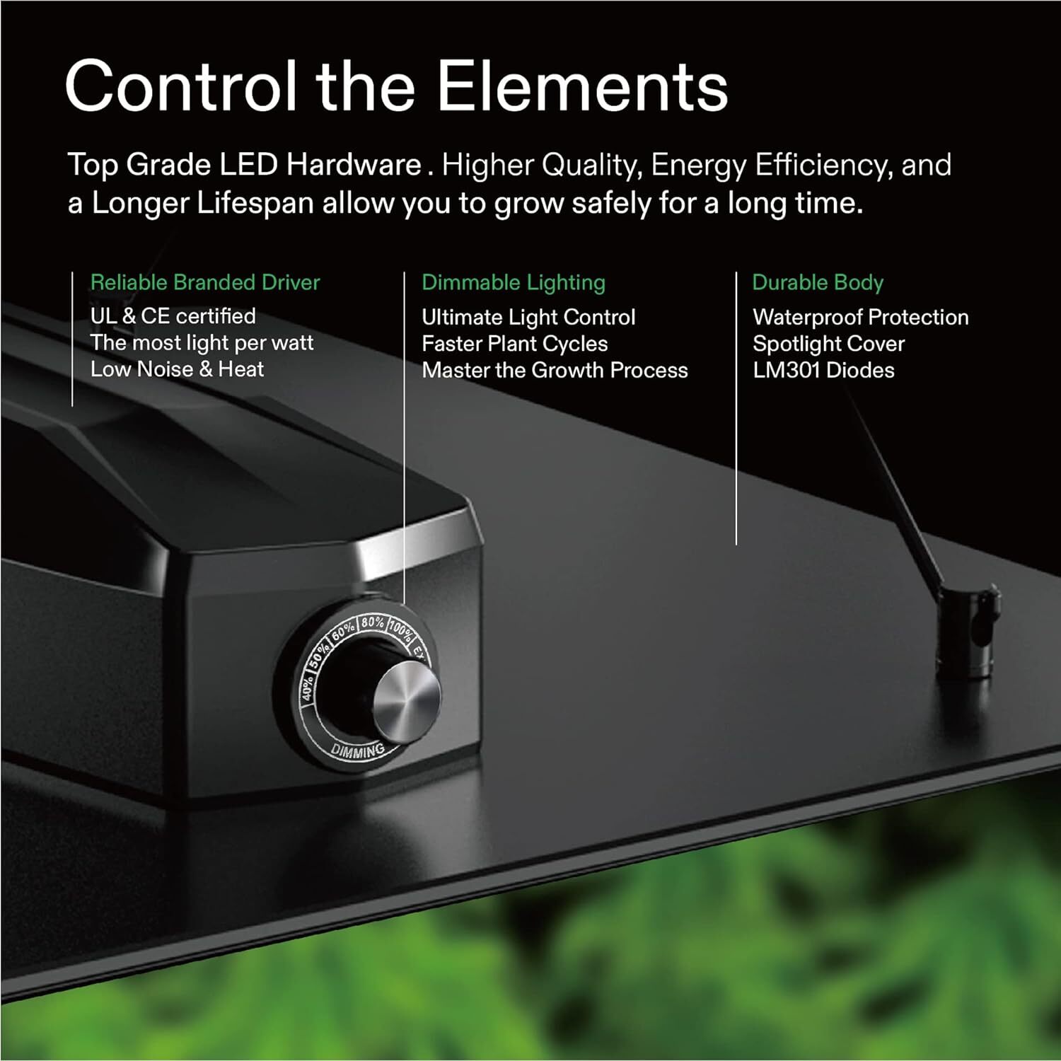 2-in-1 9x4FT Complete Grow Tent Kit,VS4000 LED Grow Light,8" 740CFM Inline Fan