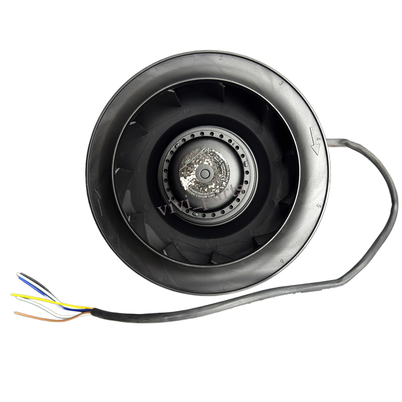 R2D220-RB14-09 Cabinet Fan for Ebmpapst AC 400V 130W 0.22A 50/60Hz 220MM 2450RPM