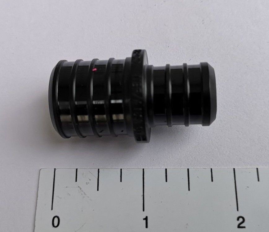 25 PCS. 1" X 3/4" PEX REDUCING COUPLING POLY ALLOY, PEX B CRIMP PLASTIC FITTINGS