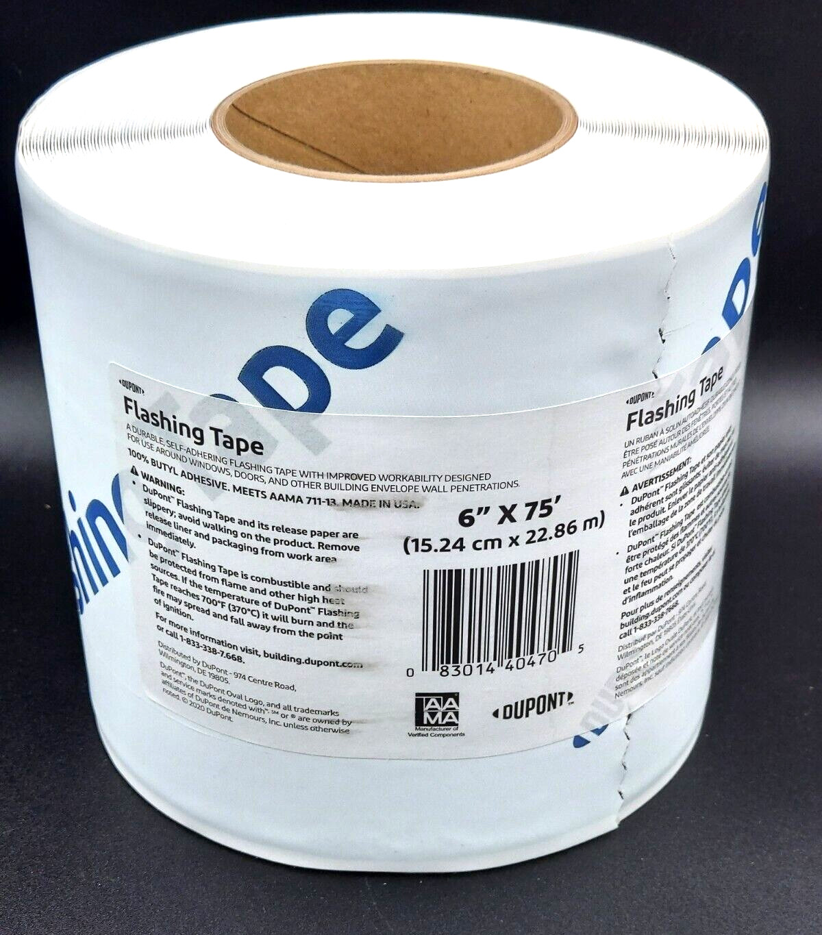 DuPont 6" x 75' Roll Flashing Tape Butyl Adhesive Windows and Doors *Brand New*