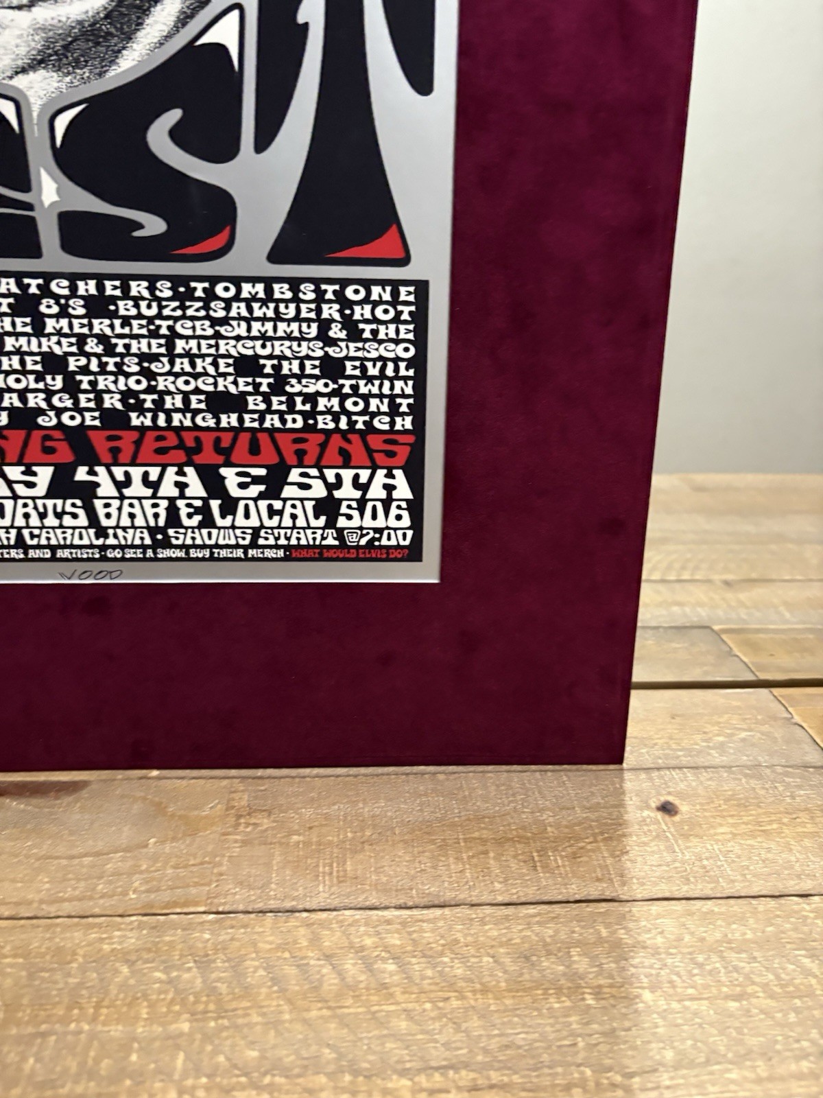 Elvis Fest Concert 2001 Drowning Creek Dave Quick Presents VOOD VELVET MARGIN