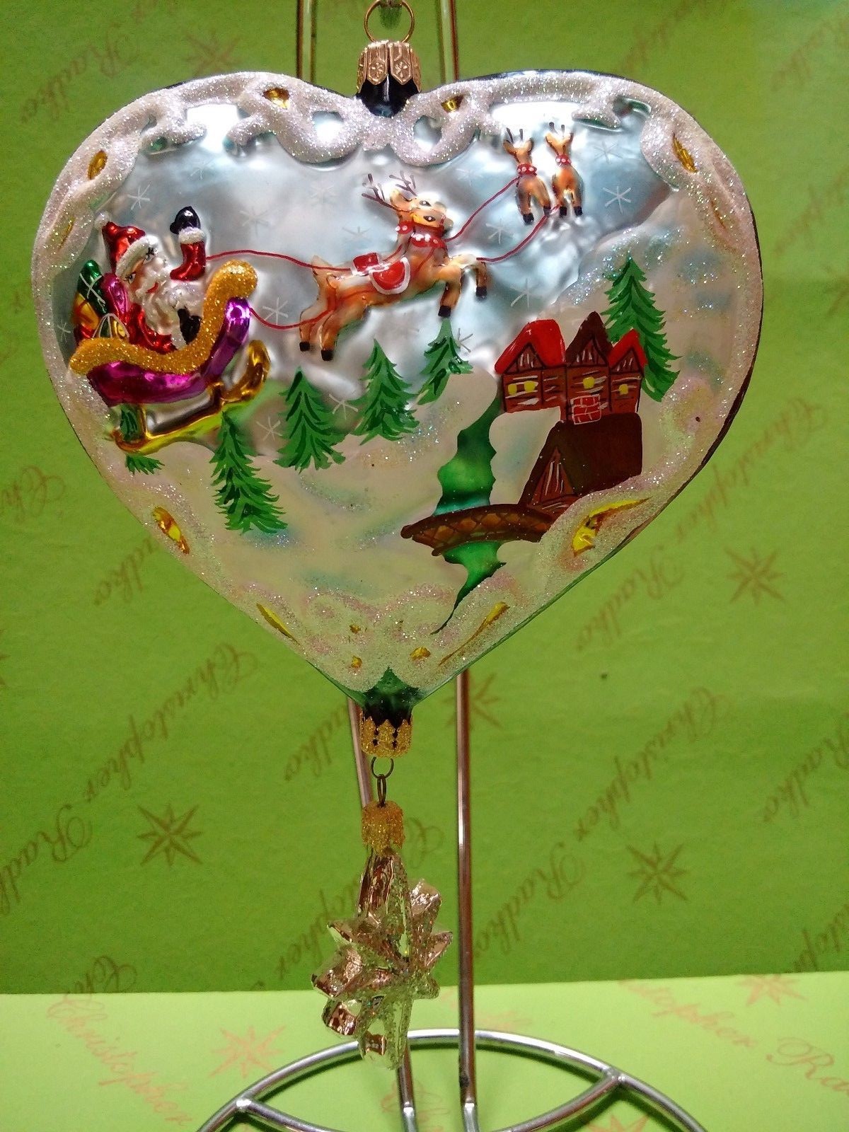 Valentine Christopher Radko Prototype Santa Coming to Town Ornament