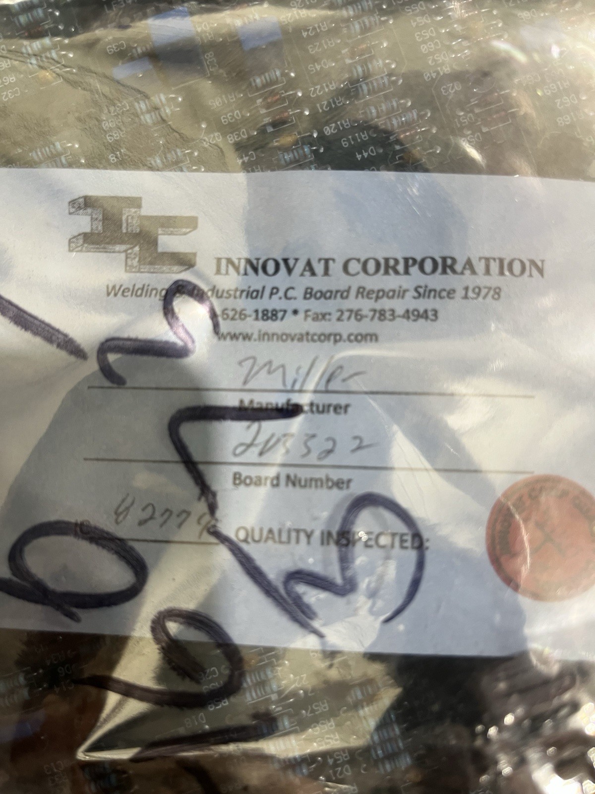 Miller Control PCB-XMT304 CC/CV460V/575V Used/Rebuilt. PN:203322