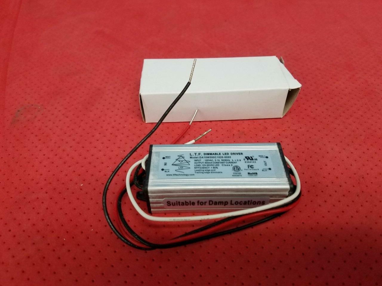 Lot of 5 L.T.F. DA10W500C1020-0000 Dimmable LED Driver