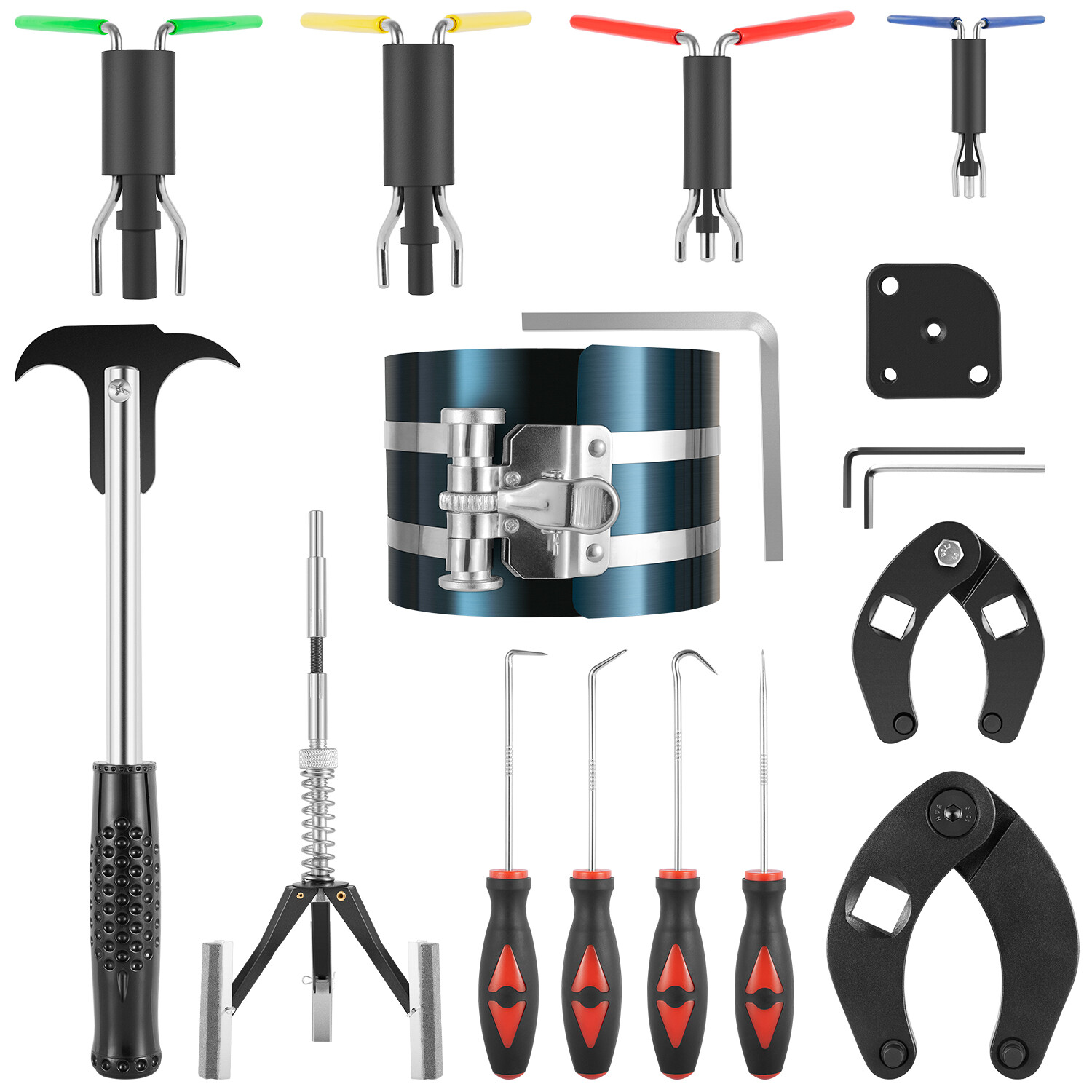 17Pcs Hydraulic Cylinder Repair Tool Kit for Skid Steers, Loaders, Backhoes, etc