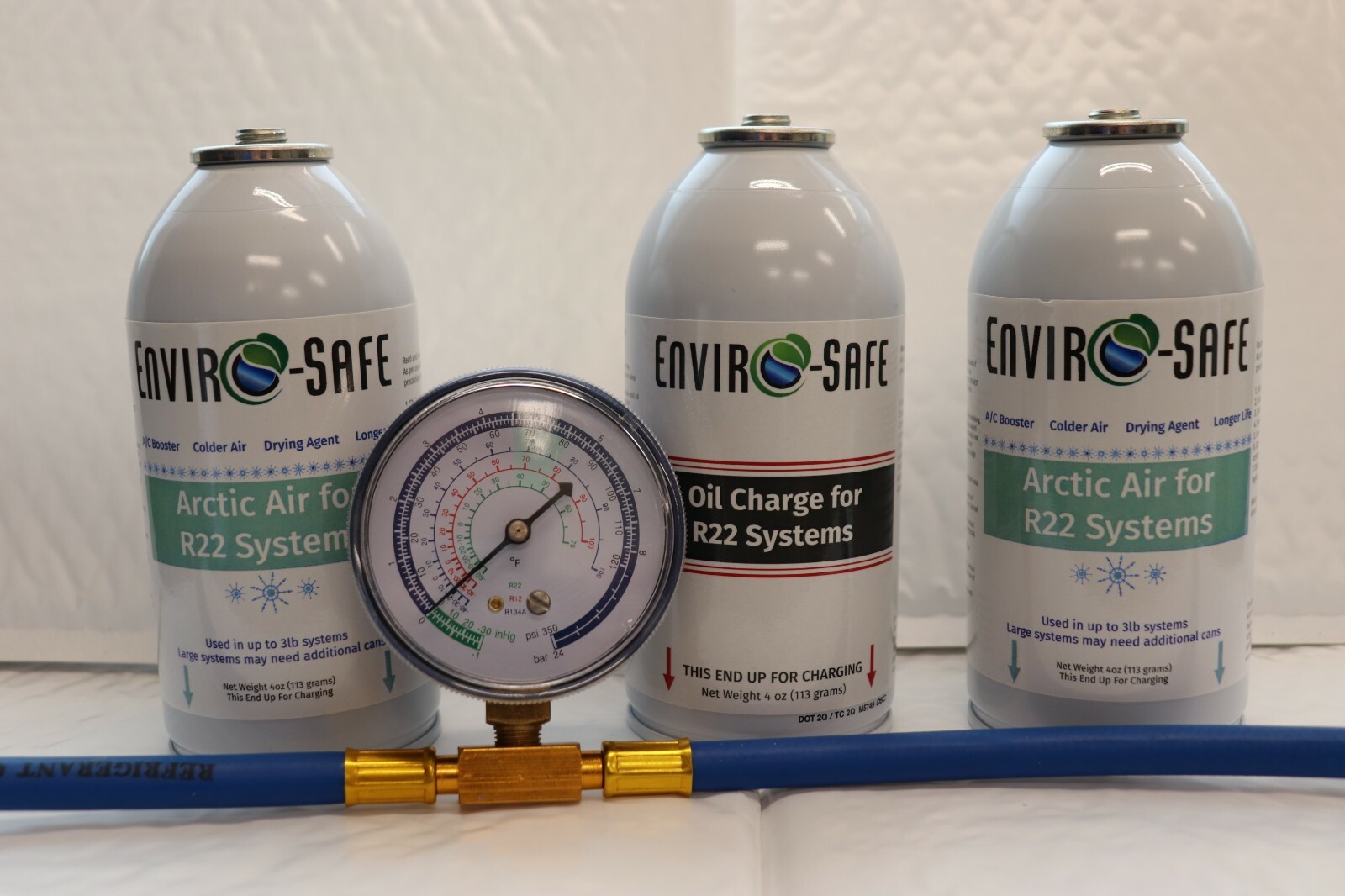 Envirosafe Arctic Air & Oil for R22, AC Refrigerant Coolant Support kit