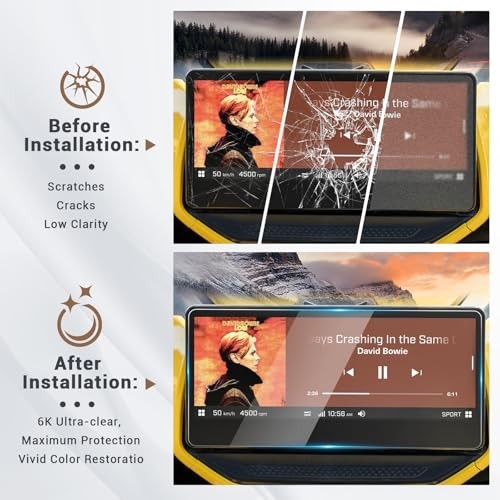 Compatible with 2025 2024 Can Am Maverick R Screen Protector Maverick R 10.25″