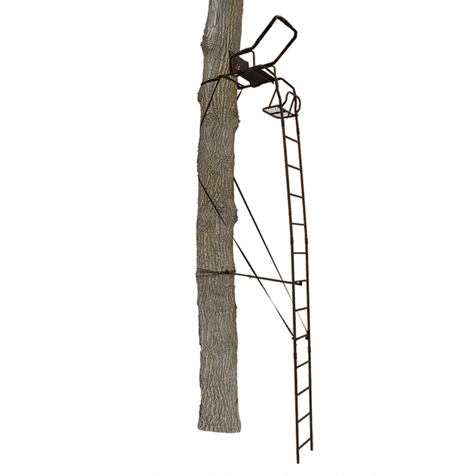 Big Game Warrior DXT 17' Deer Hunting Ladder Climbing Tree Stand w/Flex-Tek Seat