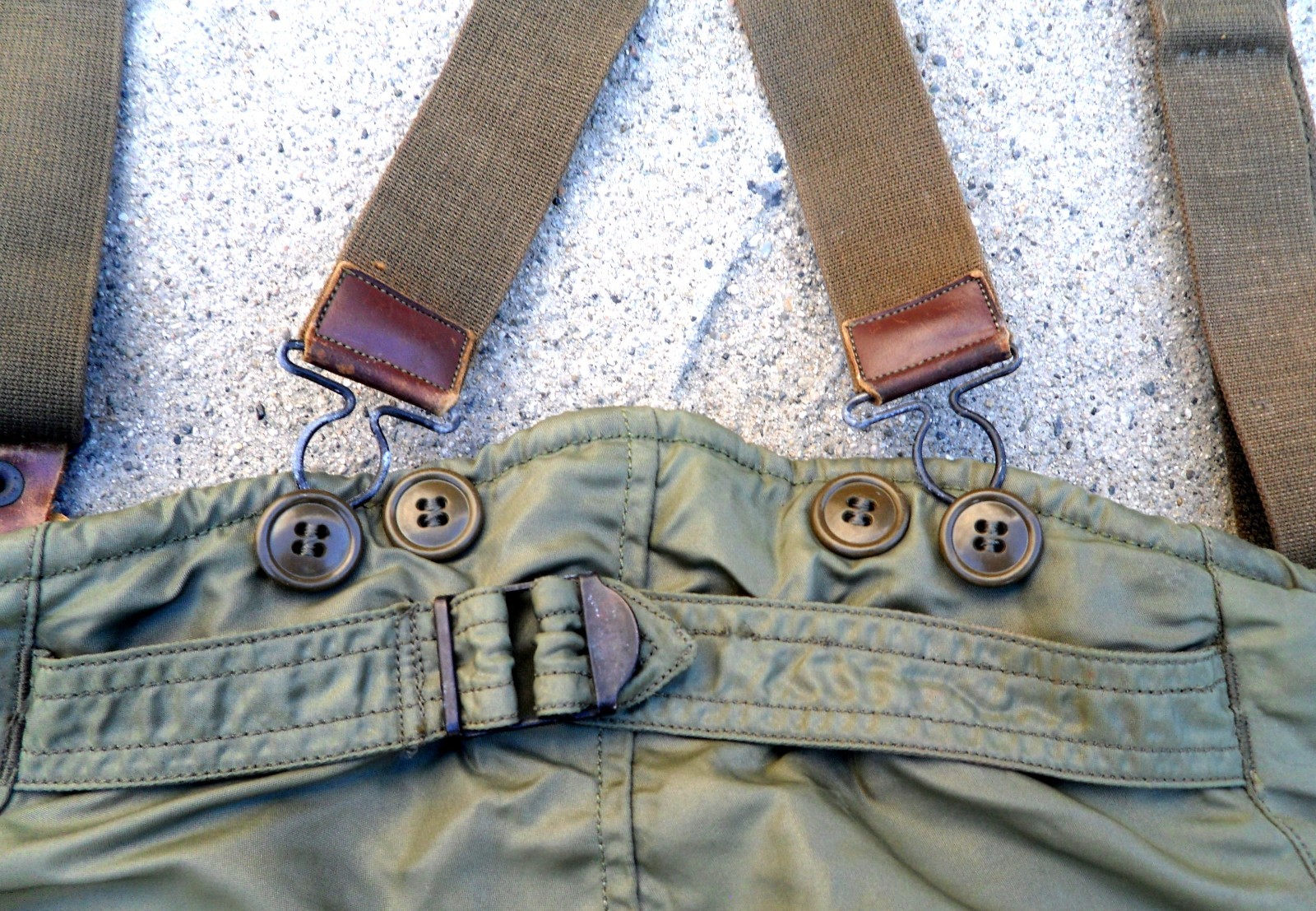 Vtg 50s US Air Force Type F-1 Aircrew Trousers Flight Pants Sz 36 Crown Zipper