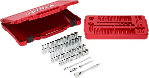 Milwaukee 48-22-9004 1/4Dr SAE/Metric Socket Mechanics Tool Set(AUTH USA DEALER!