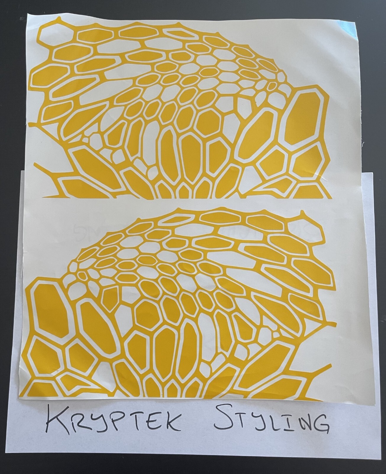 High Heat Duracoat Vinyl Stencil 10" x 12" - Kryptek 2 styling