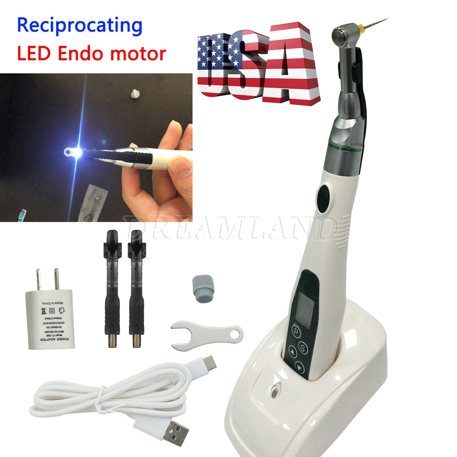 Dental Endodontic Endo Motor 16:1 Handpiece / Apex Locator Root Canal Finder