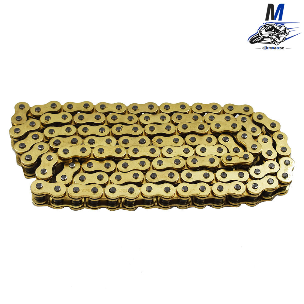With O-Ring Drive Chain Gold Color for ATV Motorcycle 525 Pitch 120 Links New