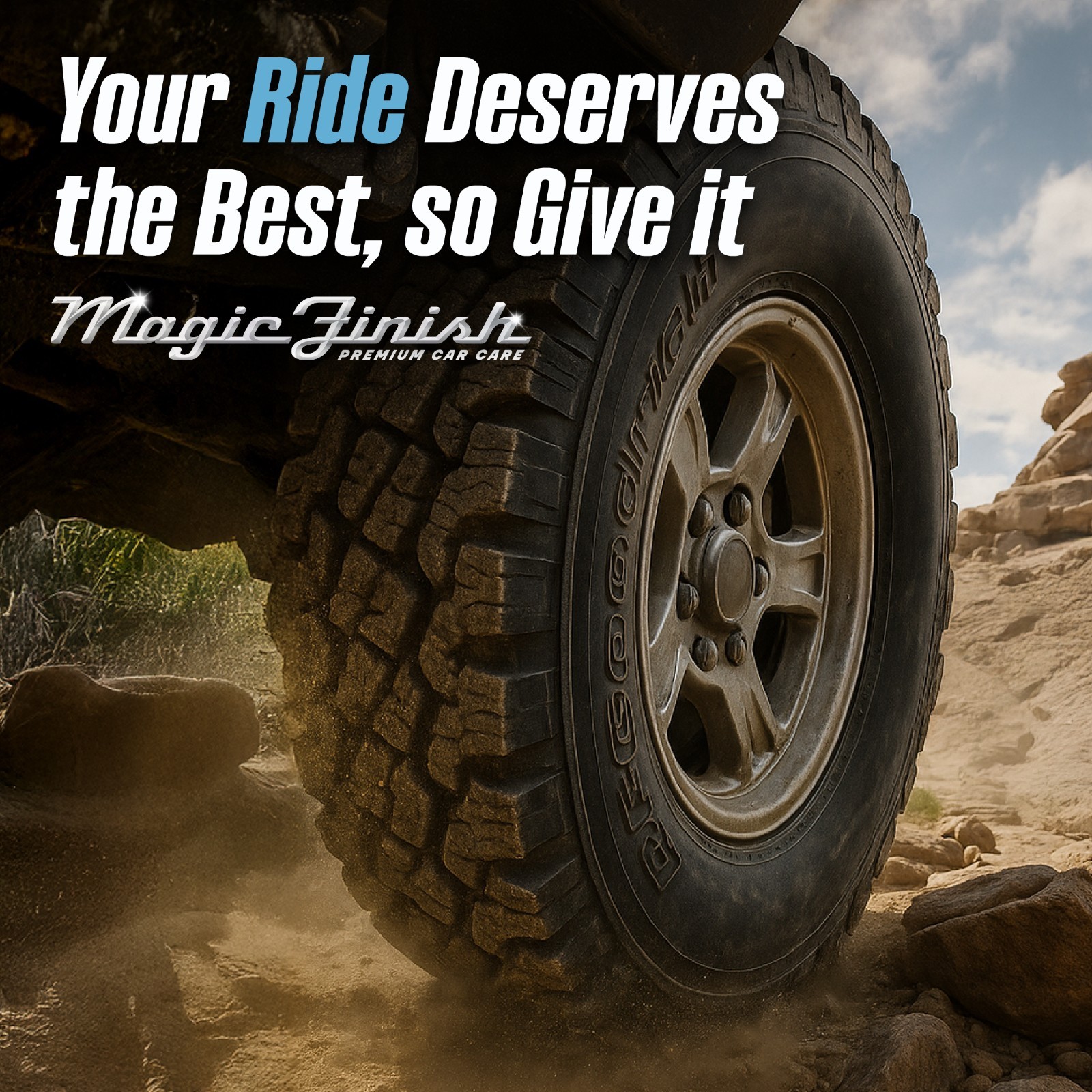 Tire Shine (16 fl oz) – Silicone-Based Tire Dressing for Long-Lasting Wet Look