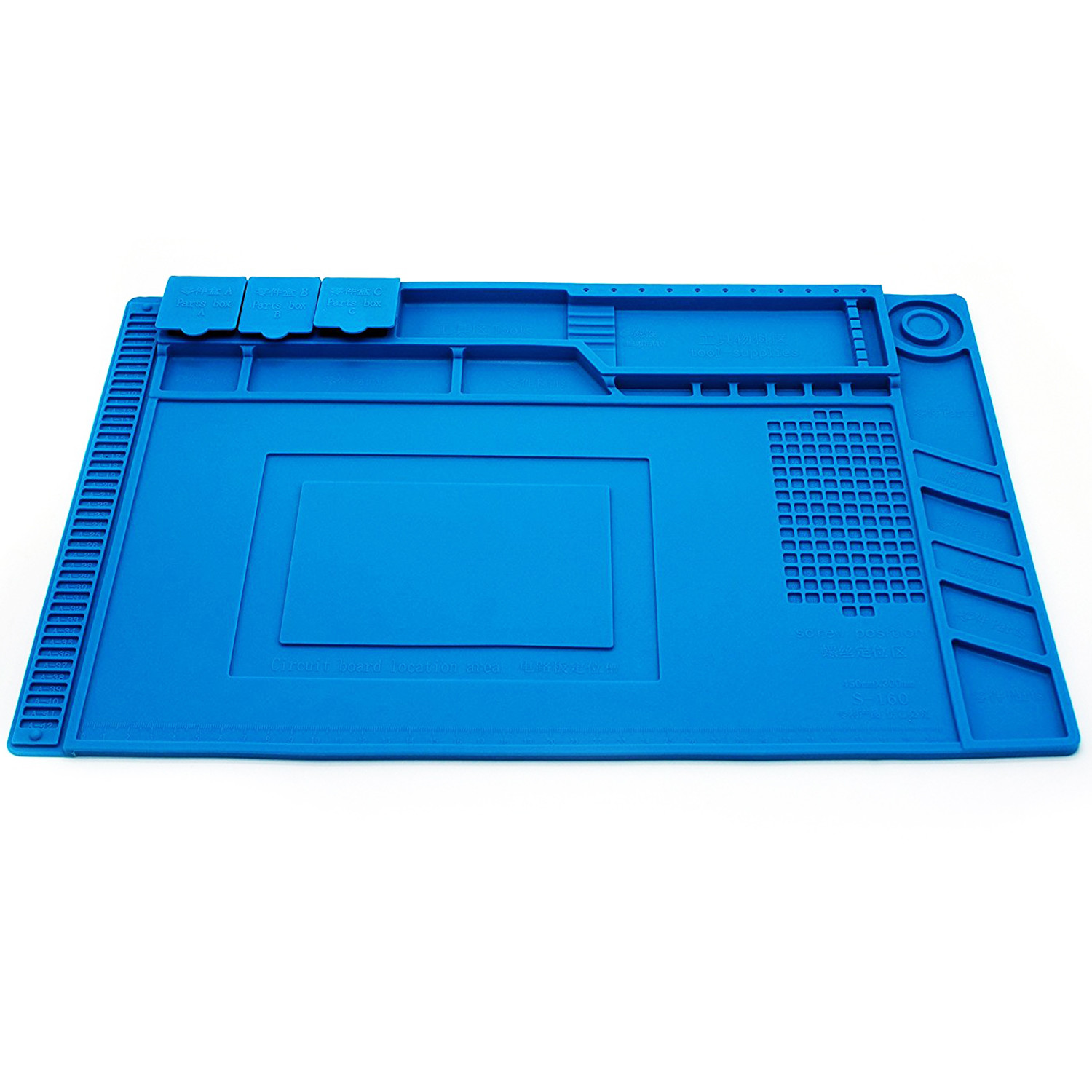 Magnetic Heat Insulation Silicone Pad Mat Platform For Soldering Repair 45x30cm