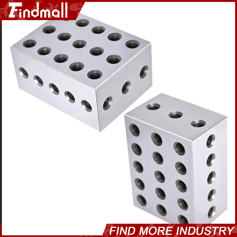 Ultra Precision 1 Matched Pair 2-3-4 Blocks 23 Holes .0002" Precision New