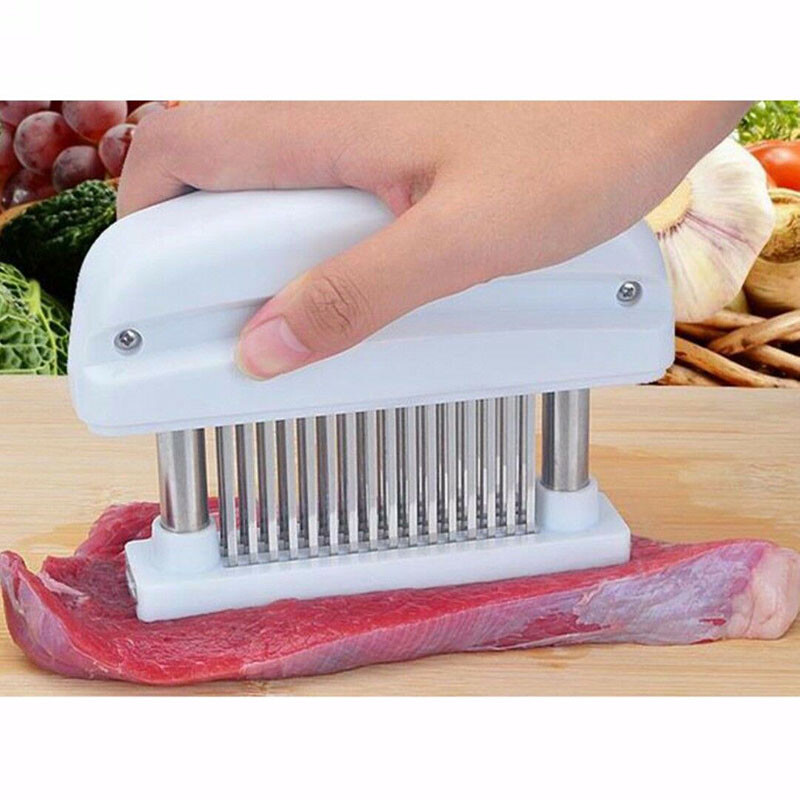 Stainless Steel Blade Meat Tenderizer for Chicken Port Beef Kitchen 48 Needles