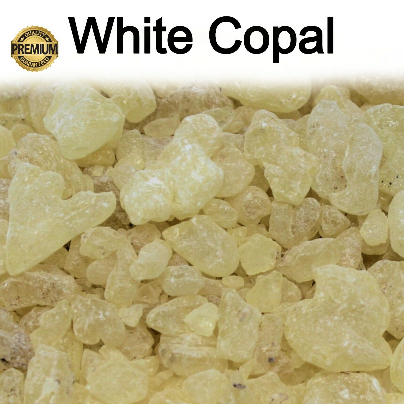 White Copal Resin - 100% Pure Natural Incense Gum Dammar Granular Rock Grade A