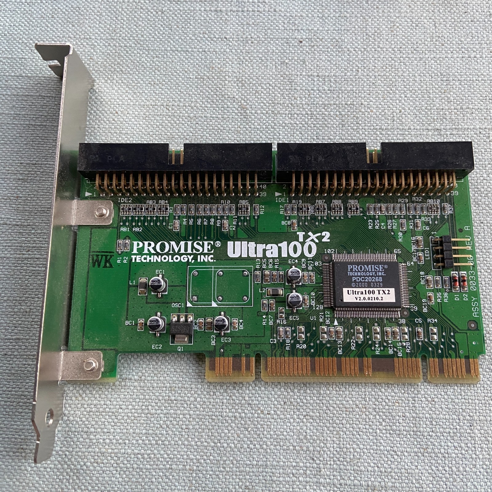 Promise Technologies Ultra 100 TX2 ATA/ATAPI Dual IDE Controller PCI Card Vintag