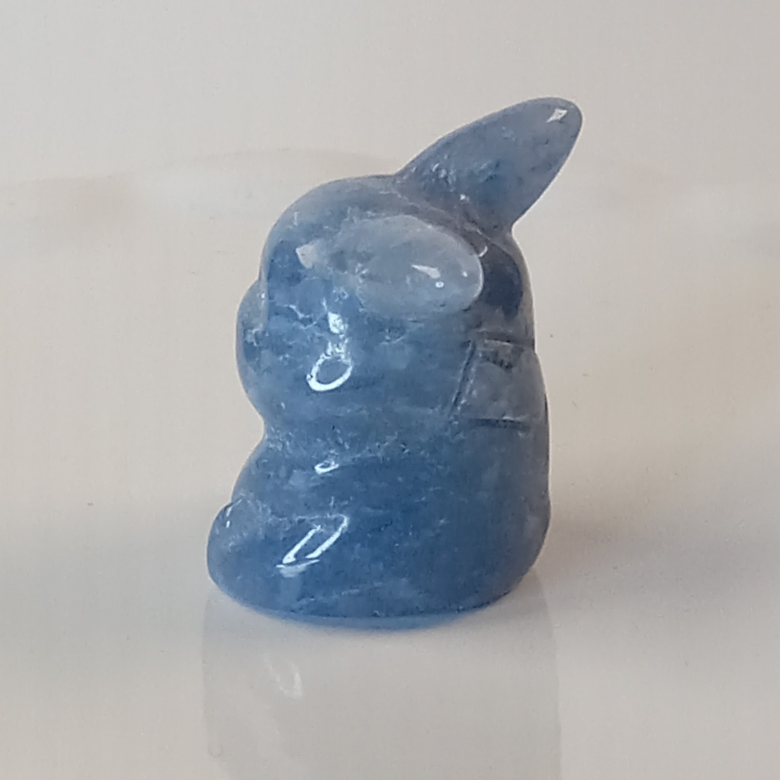 Blue Aventurine Crystal Pikachu Character Pokemon Carving 18g | D40