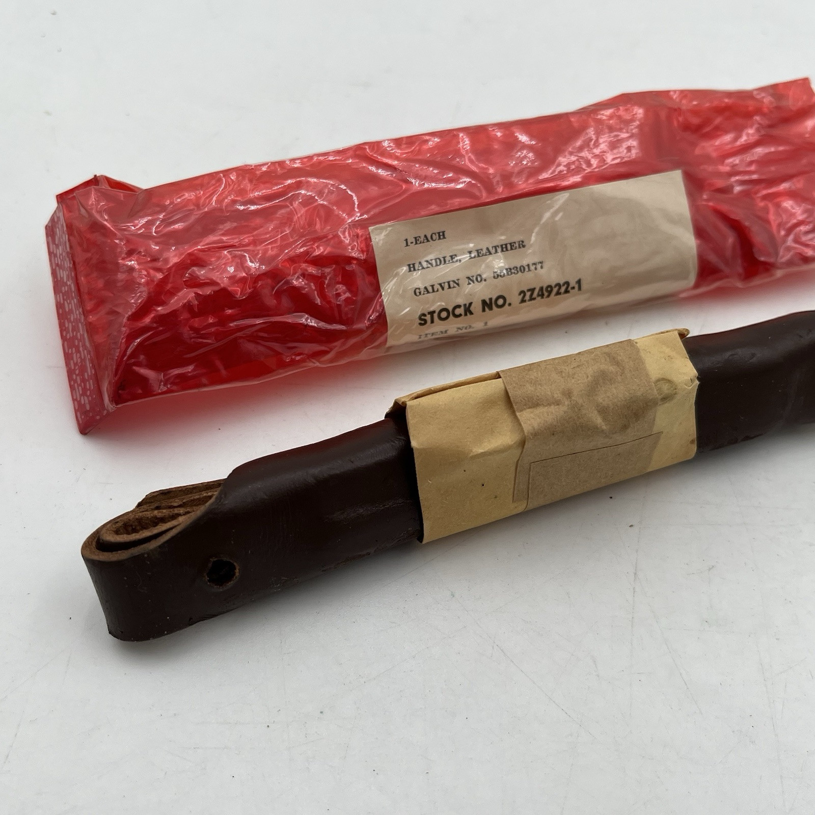 Machinist Tool Chest Box REPLACEMENT LEATHER HANDLE Antique VTG NOS 1945 WW2 New