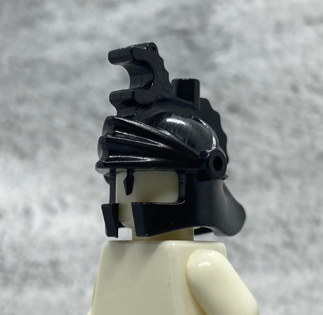 5pack Custom Classic Knight Helmet Black Block Accessory for Minifigures gt2tk46