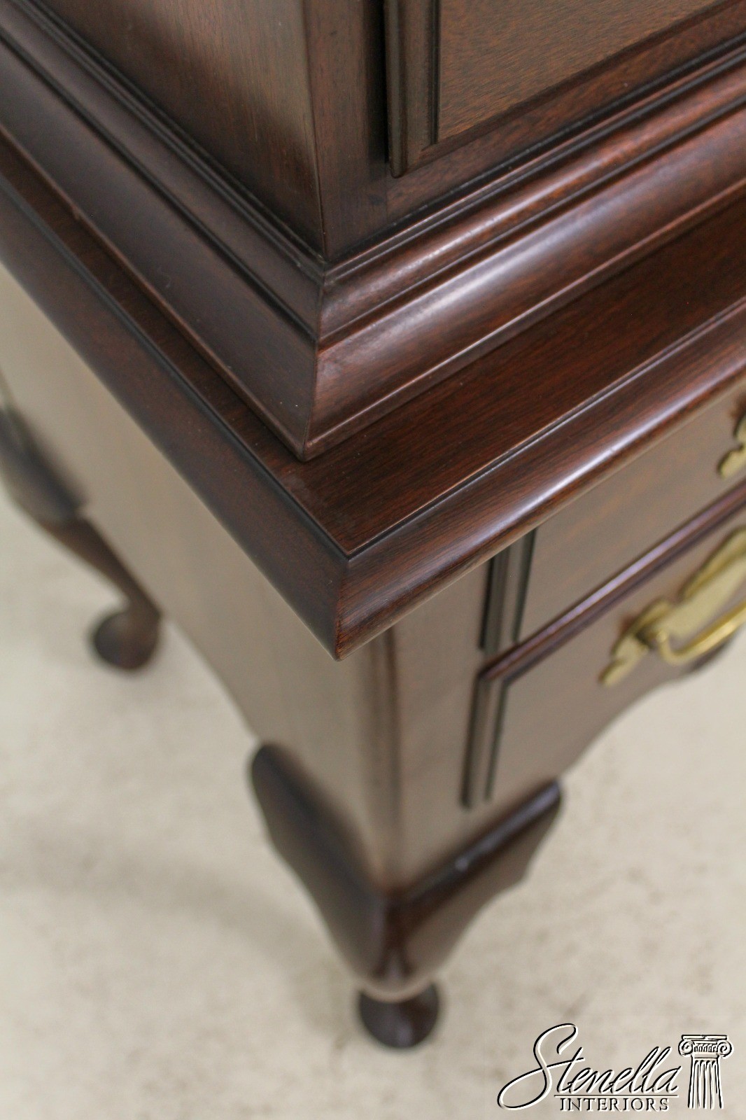 LF58143: HENKEL HARRIS 3 Part Queen Anne Mahogany Highboy