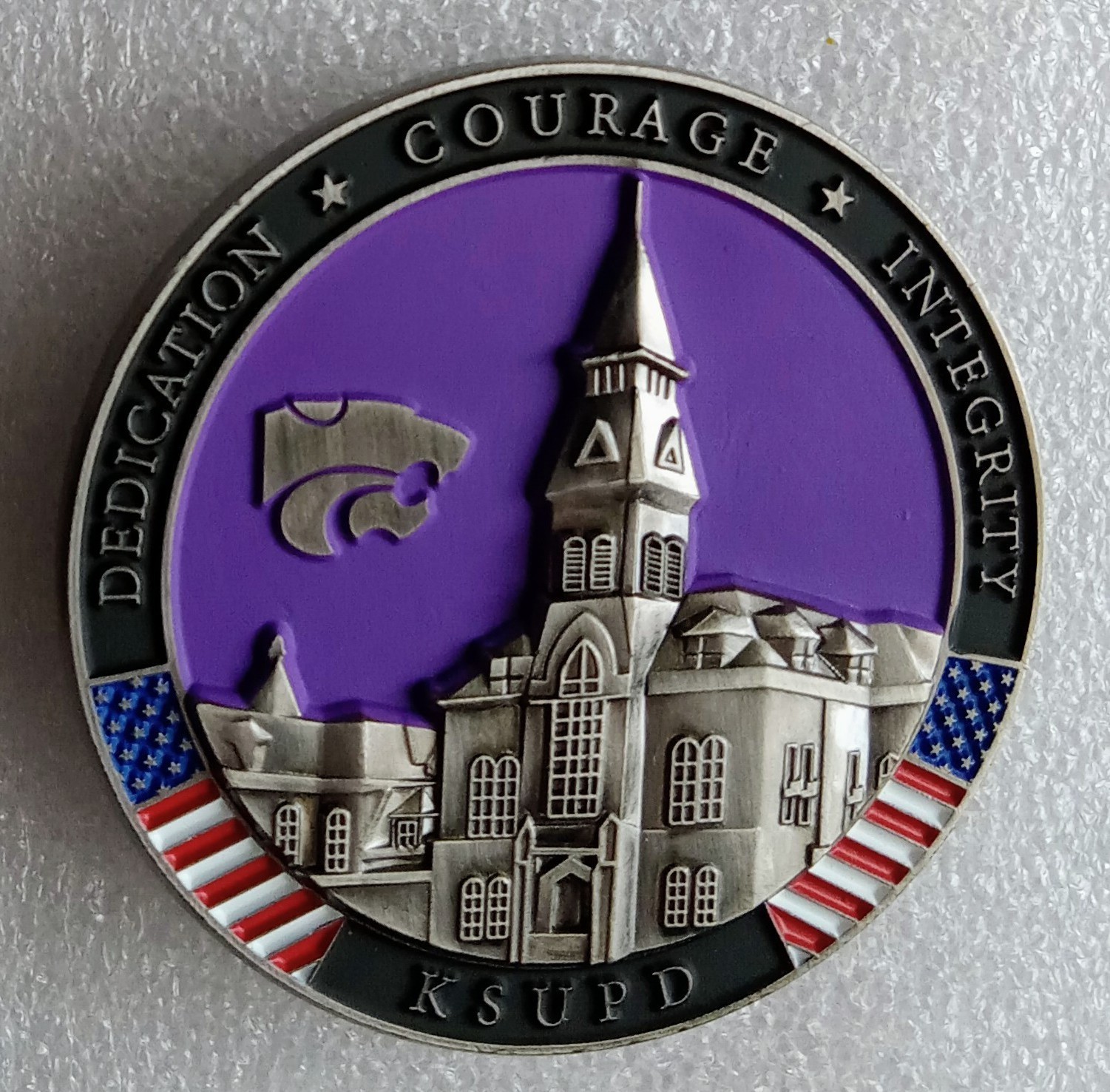 KANSAS STATE University POLICE CHALLENGE COIN sheriff Wildcats KSU campus safety