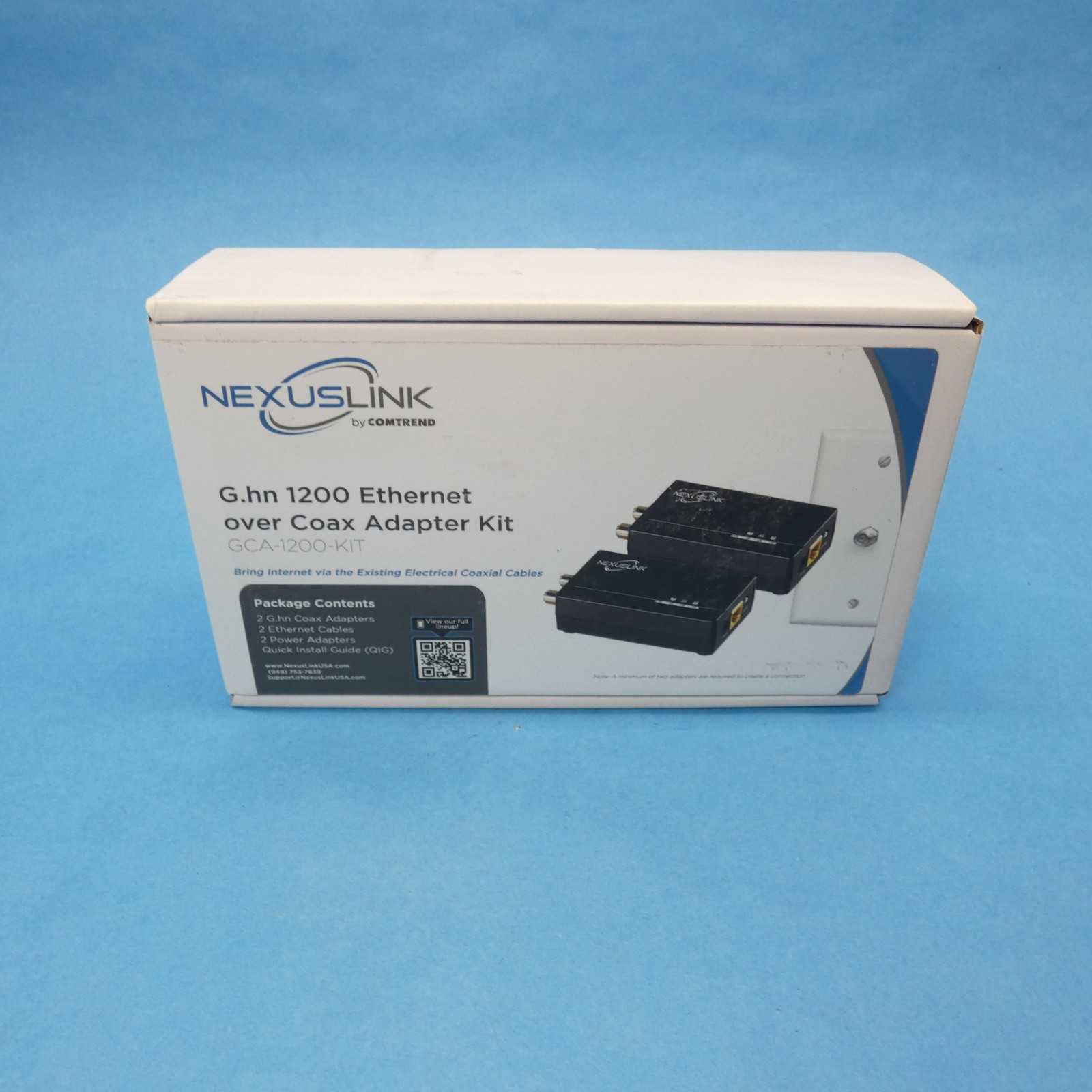 NexusLink GCA-1200-KIT G.hn Ethernet over Coax Adapter 1200Mbps