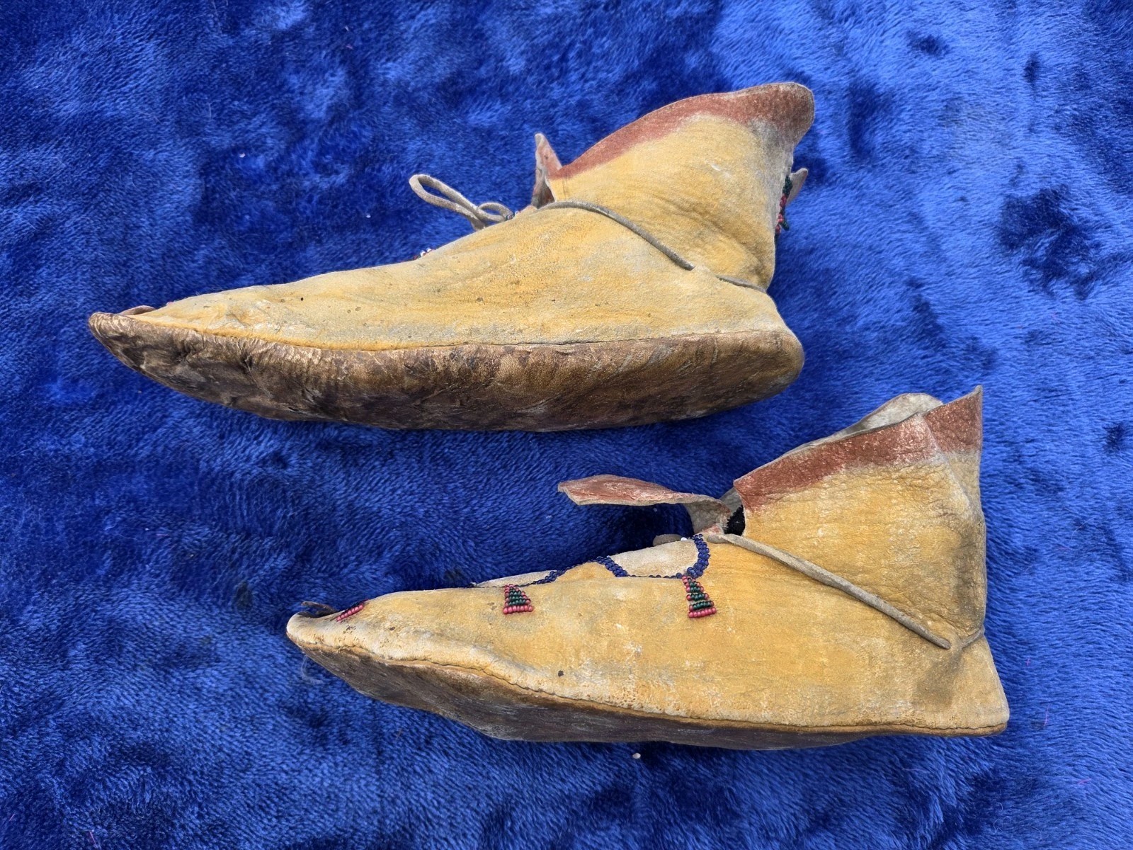 1880 KIOWA APACHE MOCCASINS