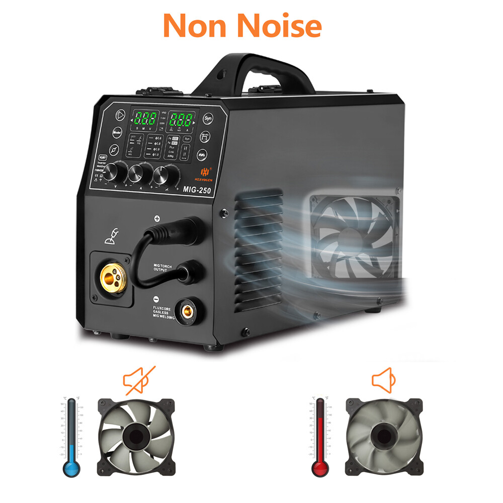 HZXVOGEN Aluminum MIG Welder Welding Machine 110/220V 250A 6in1 Dual Voltage USA