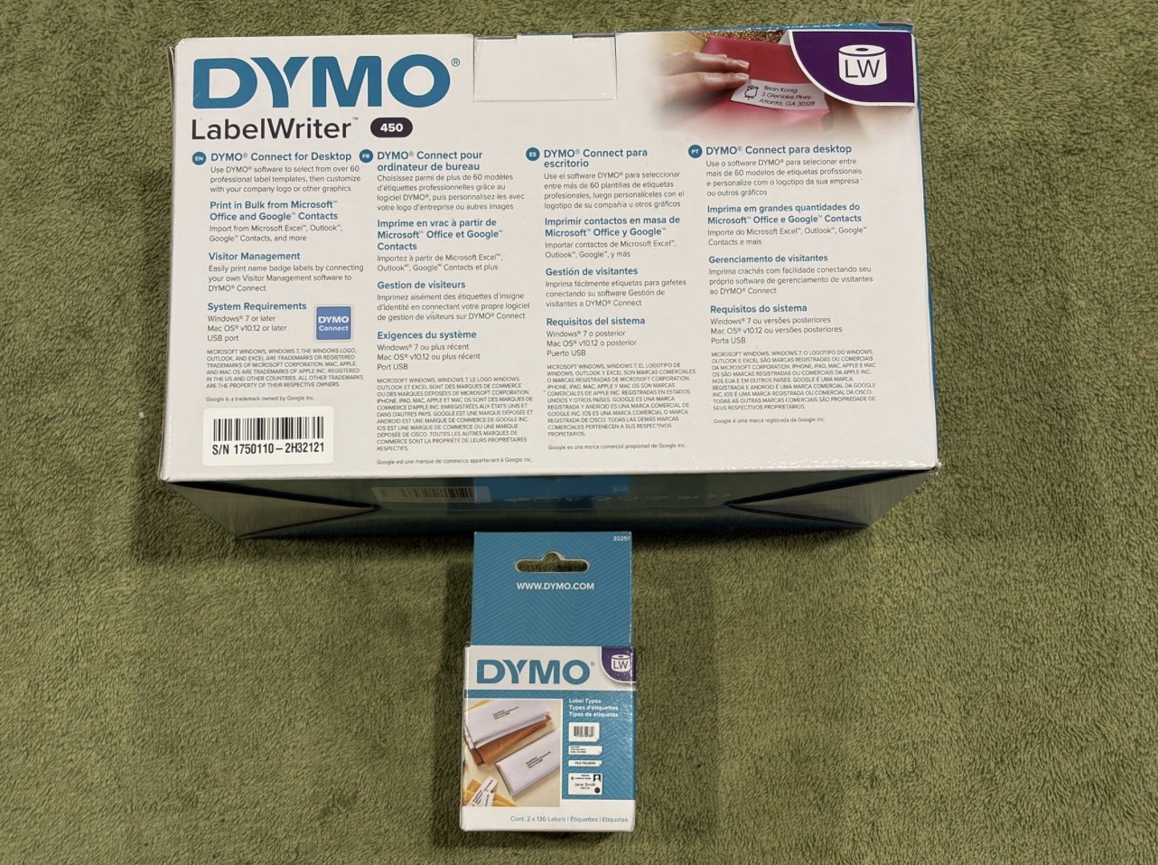 DYMO LabelWriter 450 Thermal Label Printer (For PC & MAC)