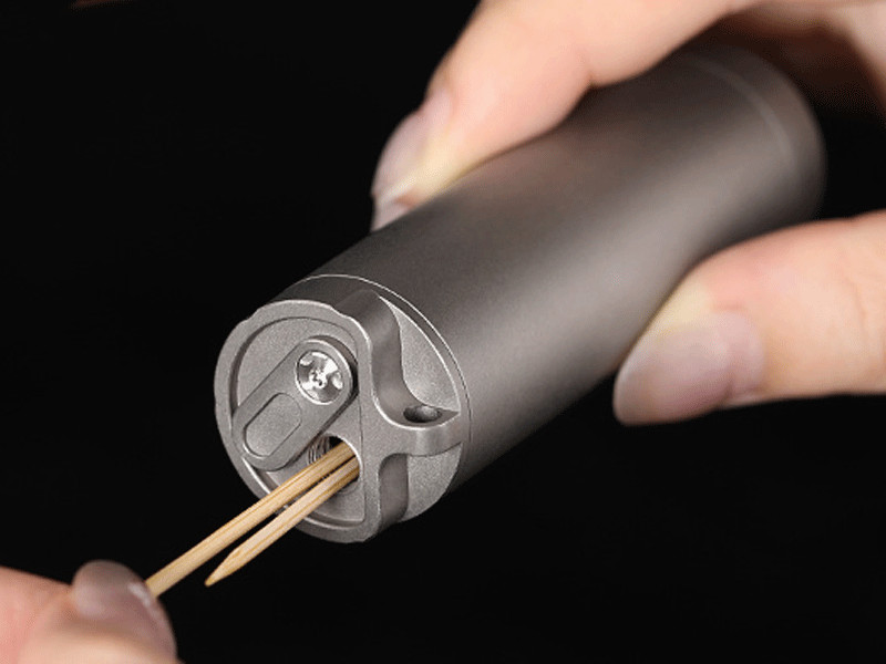 Waterproof Titanium Medication Pill Container Box Bottle Case Keychain Holder