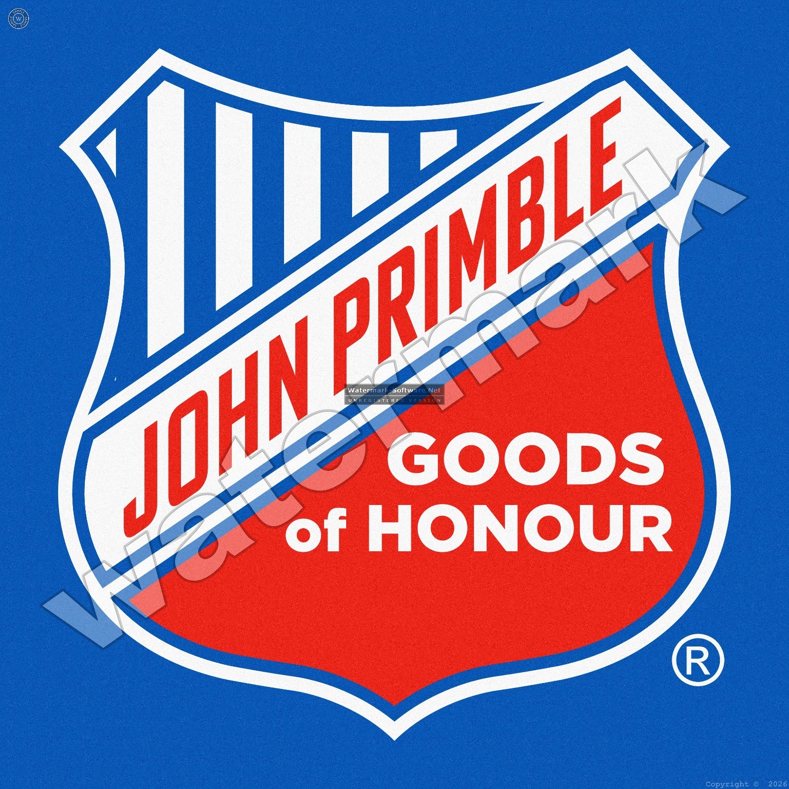 John Primble Goods Of Honour 12" x 12" Metal Sign
