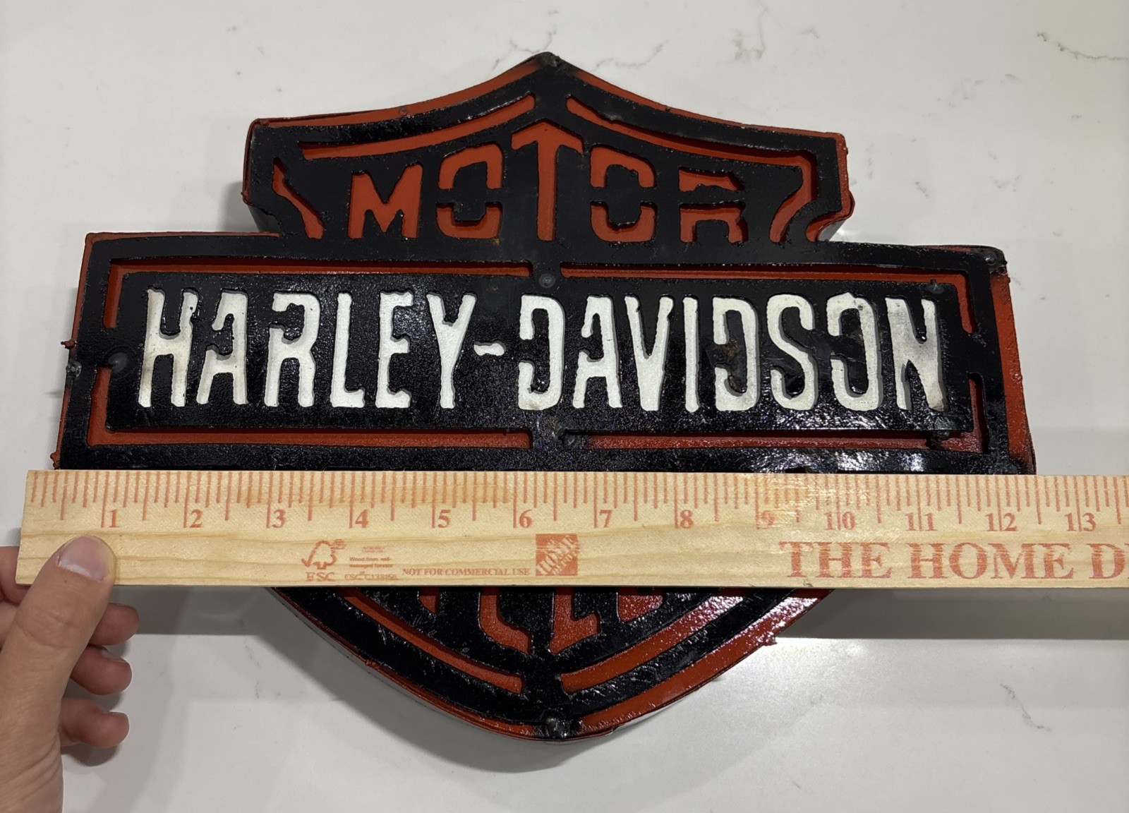 Vintage Rustic Harley Davidson Motorcycles 3D Metal Sign Harley Logo - Barn Find